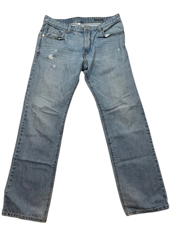 Levi's Other - Levi's Silvertab Slim Straight Distressed Blue Jeans Flap Pockets Men's 36x32